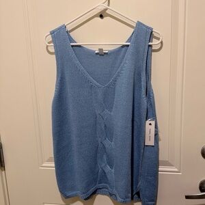 Blue Knit Tank Top - NWT